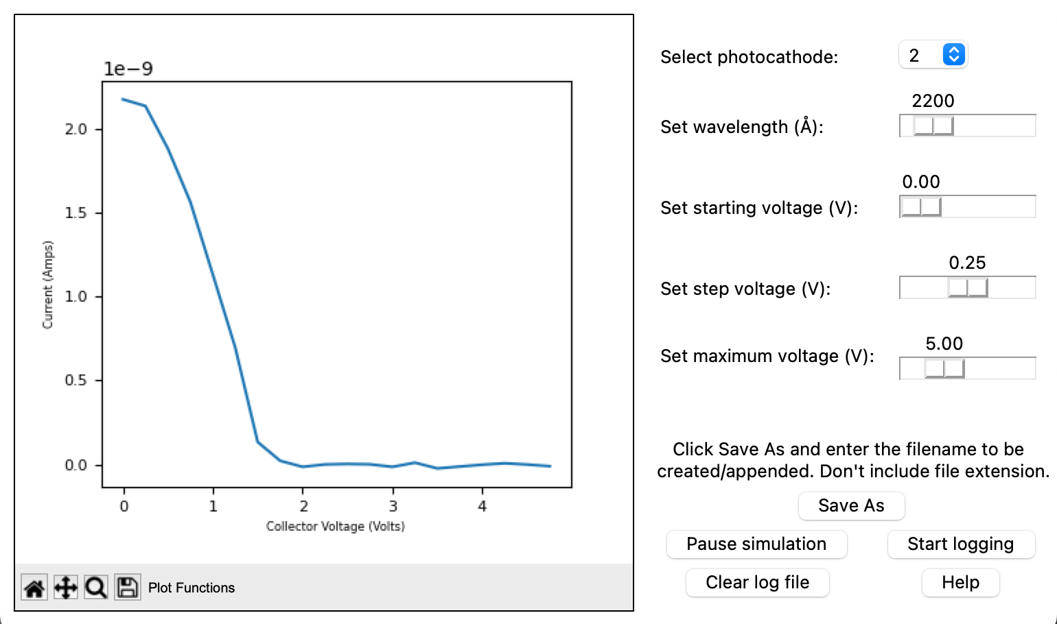 Photoelectric Effect Simulator App
